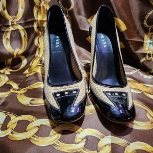FABULOUS GORGEOUS PRADA HIGH HEELS SIZE 38 COA